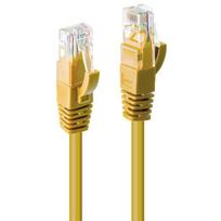 Tinklo Kabelis - LINDY Cat.6 U/UTP Tinklo Kabelis, RJ45, M/M, 250MHz, 0.3 m, Geltonas