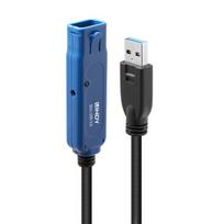 USB Prailginimo Laidas - LINDY USB 3.0 Aktyvus Prailginimo Laidas, M/F, 30 m, Juodas