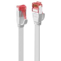 Tinklo Kabelis - LINDY Cat.6 U/FTP Plokščias Tinklo Kabelis, RJ45, M/M, 250MHz, 32AWG, 2 m, Baltas