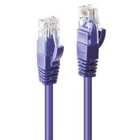 Tinklo Kabelis - LINDY Cat.6 U/UTP Tinklo Kabelis, RJ45, M/M, 250MHz, 0.3 m, Purpurinis