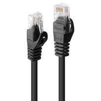Tinklo Kabelis - LINDY Cat.6 U/UTP Tinklo Kabelis, RJ45, M/M, 250MHz, CCA, 1 m, Juodas