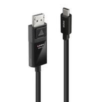 USB Adapterio Laidas - LINDY USB Type C į DP 8K60 Adapterio Laidas, 2 m, Juodas