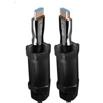 HDMi Kabelis - LINDY Apsaugotas Pluoštinis Hibridinis HDMI 8K60 Kabelis, 20 m, Juodas