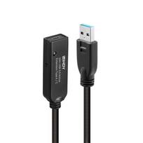 USB Prailginimo Laidas - LINDY USB 3.0 Aktyvus Prailginimo Laidas Type A į C, 10 m, Juodas