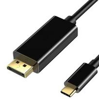 Kabelis - Papildomas skaitmeninis USB Type-C į DisplayPort 4K 60Hz 3m auksinis