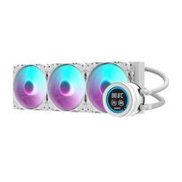 Aušinimo sistema - darkFlash DN-D360 360mm vandens aušintuvas, vario blokas, ARGB, balta