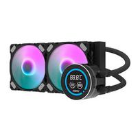 Aušinimo sistema - darkFlash DN-D240 240mm vandens aušintuvas, vario blokas, ARGB, juodas