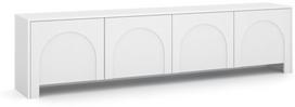 Televizoriaus spintelė Arco, balta sp., 35 cm x 204 cm x 51 cm
