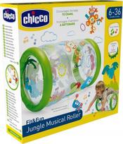 Lavinimo žaislas, muzikinis cilindras Chicco Fit & Fun Jungle, skaidri sp./žalia sp.