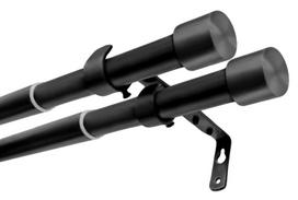 Karnizo komplektas Teleskop, 200 - 350 cm, Ø 19 mm, juoda sp.