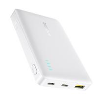 10000 Mah 22,5 W "enerfill Fp21 Usb-a Usb-c" Su Usb-c Kabeliu - Baltas