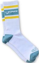 Finis retro crew socks white suaugęs