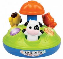 Grojanti karuselė WinFun Animal friends spinner, įvairių spalvų