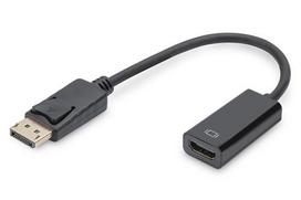 Digitus DisplayPort Cable DPort - HDMI-A    St/Bus 0.15m 1.1a