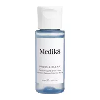 Medik8 - Try me Size - Press&Clear Exfoliating 2% BHA Toner - Šveičiamasis Tonikas su Salicilo Rūgštimi - 30ml