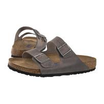 Birkenstock Arizona BS Soft Footbed Iron Oiled Leather 0552801 (BK356-c) šlepetės