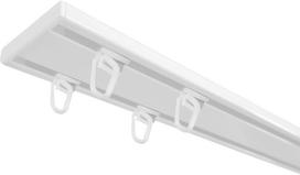 Lubinis užuolaidų bėgelis Duo Slim, 200 cm, balta sp.