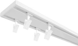 Lubinis užuolaidų bėgelis Duo Slim, 250 cm, balta sp.