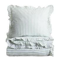 Patalynės užvalkalų komplektas Homla Trudy Basic 777806, balta sp./žalia sp., 70 x 80 cm, 140 x 200 cm, 2 d.