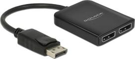 Delock DisplayPort 1.4 Splitter 1 x DisplayPort to 2 x DisplayPort MST