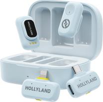 Hollyland - LARK A1 Microphones, with USB-C+ Lightning - Sky Blue