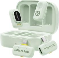 Hollyland - LARK A1 Microphones, with USB-C+ Lightning - Mint Green