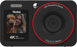 Rollei - Compactline Dual Screen Digital Camera - 64 MP - 4K
