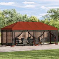 Paviljonas su šoninėmis sienelėmis 6 x 3 m Terakotos