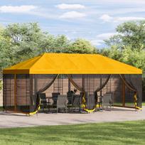 Paviljonas su šoninėmis sienelėmis 6 x 3 m Geltona