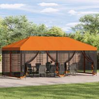 Paviljonas su šoninėmis sienelėmis 6 x 3 m Oranžinė