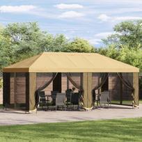 Paviljonas su šoninėmis sienelėmis 6 x 3 m Kreminė