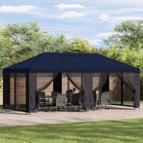 Paviljonas su šoninėmis sienelėmis 6 x 3 m Mėlyna