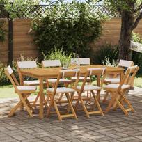 Lauko bistro kėdės 8 pcs Kreminė balta 40 x 53 x 80 cm