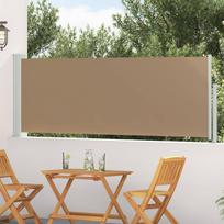Ištraukiama šoninė užuolaida Taupe 500 x 100 cm Poliesteris