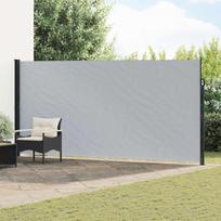 Ištraukiama šoninė užuolaida Pilka 500 x 180 cm Poliesteris