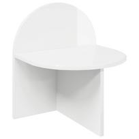 Naktinis staliukas Itin blizgi balta 40 x 35,5 x 45,5 cm