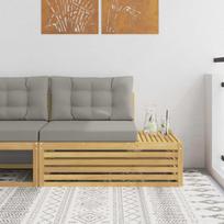 Lauko galinė sofa su pagalve Balta 115 x 83 x 73 cm