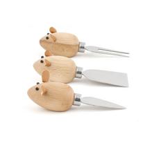 Dėlionė Kikkerland - sūrio peilių rinkinys pelėms (3 vnt.) (CHS08)