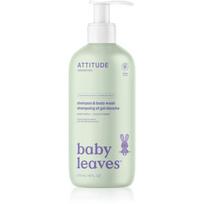 Attitude Baby Leaves Shampoo & Body wash šampūnas ir dušo želė vaikams saldžių obuolių aromato Sweet Apple 473 ml