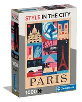 CLEMENTONI dėlionė Style In The City Paris, 1000 det., 39843
