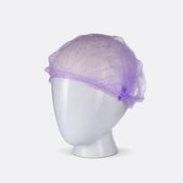 PW vienkartinės kepuraitės, violetinės, 100 vnt.