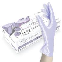 Unigloves Vienkartinės nitrilo pirštinės su perlų efektu L dydis, Fancy Violet(Vokietija)