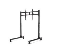 Next Level Racing Floor stand | Round Tube Freestanding Single Monitor Stand | Up to 65 " | Height adjustment, Tilt | Maximum weight (capacity) 50 kg | Black