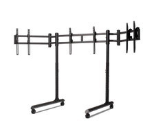 Next Level Racing Floor stand | Tube Freestanding Triple Monitor Stand | Up to 3x43 " | Height adjustment, Tilt | Maximum weight (capacity) 50 kg | Black