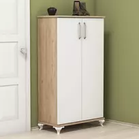 Batų spintelė, Hanah Home, Riešutas Balta, 72 x 120 x 32,5 cm