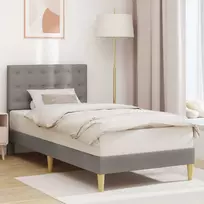 Lova Lovos rėmas su galvūgalio Taupe 90 x 200 cm Audinys