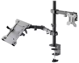 Laikiklis GOOBAY Monitorhalter Nešiojamas kompiuteris-Arm Flex 13-32'',Monitorius max.8/NB max.4,5kg