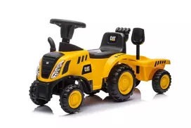 Ride-on car- 658C -  TRACTOR with TRAILER - CAT - YELLOW