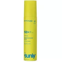 „Attitude Kids Sunly“ mineralinis purškiklis SPF 50 – mineralinis purškiklis vaikams, 75 ml