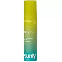 „Attitude“ mineralinis apsaugos nuo saulės purškiklis SPF 50 – mineralinis apsaugos nuo saulės purškiklis, 75 ml